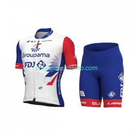 Conjunto Maillot + Culotte Corto Groupama-FDJ 2022 N001 Mujer